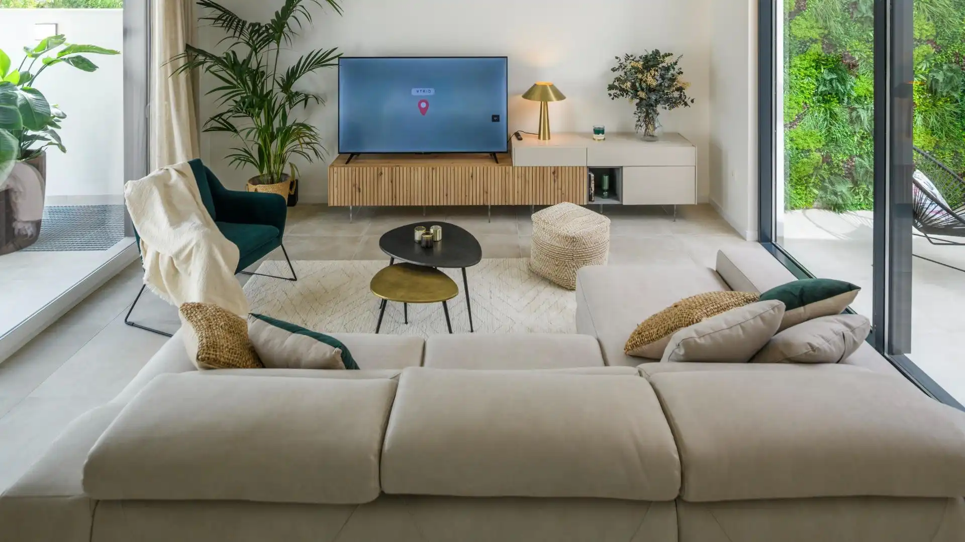 Sala d'estar de Casa o xalet en venda en Murcia amb Aire condicionat, Jardí privat i Terrassa