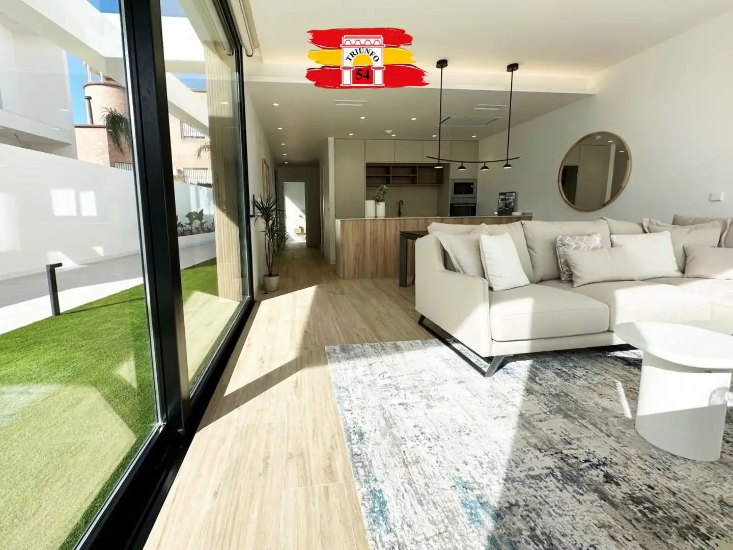 Living room of Houses for sale in Pilar de la Horadada  with Air Conditioner, Heating and Private garden