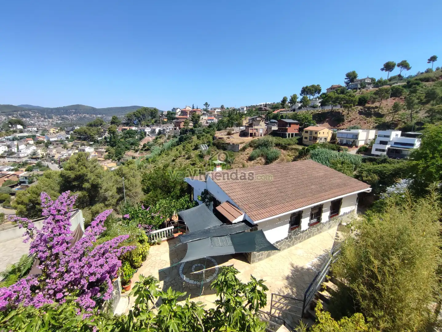 Vista exterior de Casa o chalet en venta en Vallirana con Calefacción, Jardín privado y Terraza
