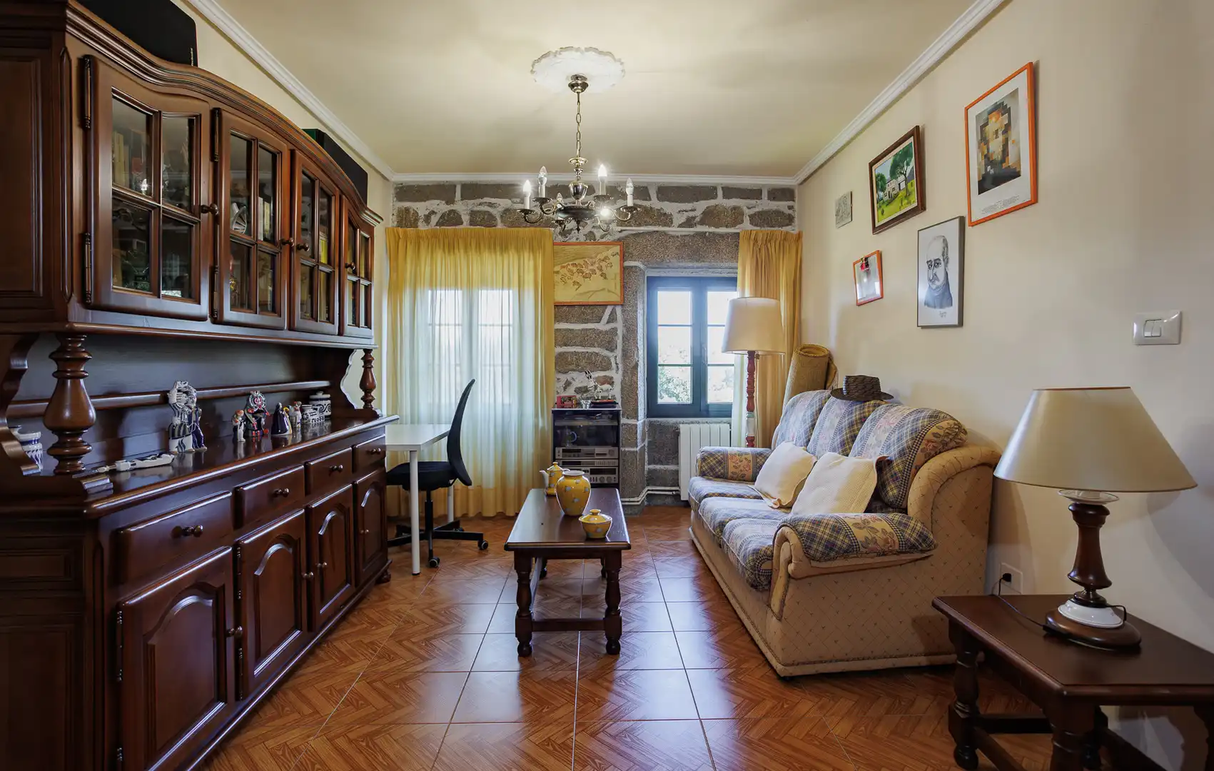 Living room of Country homes for sale in Guitiriz  with Furnished