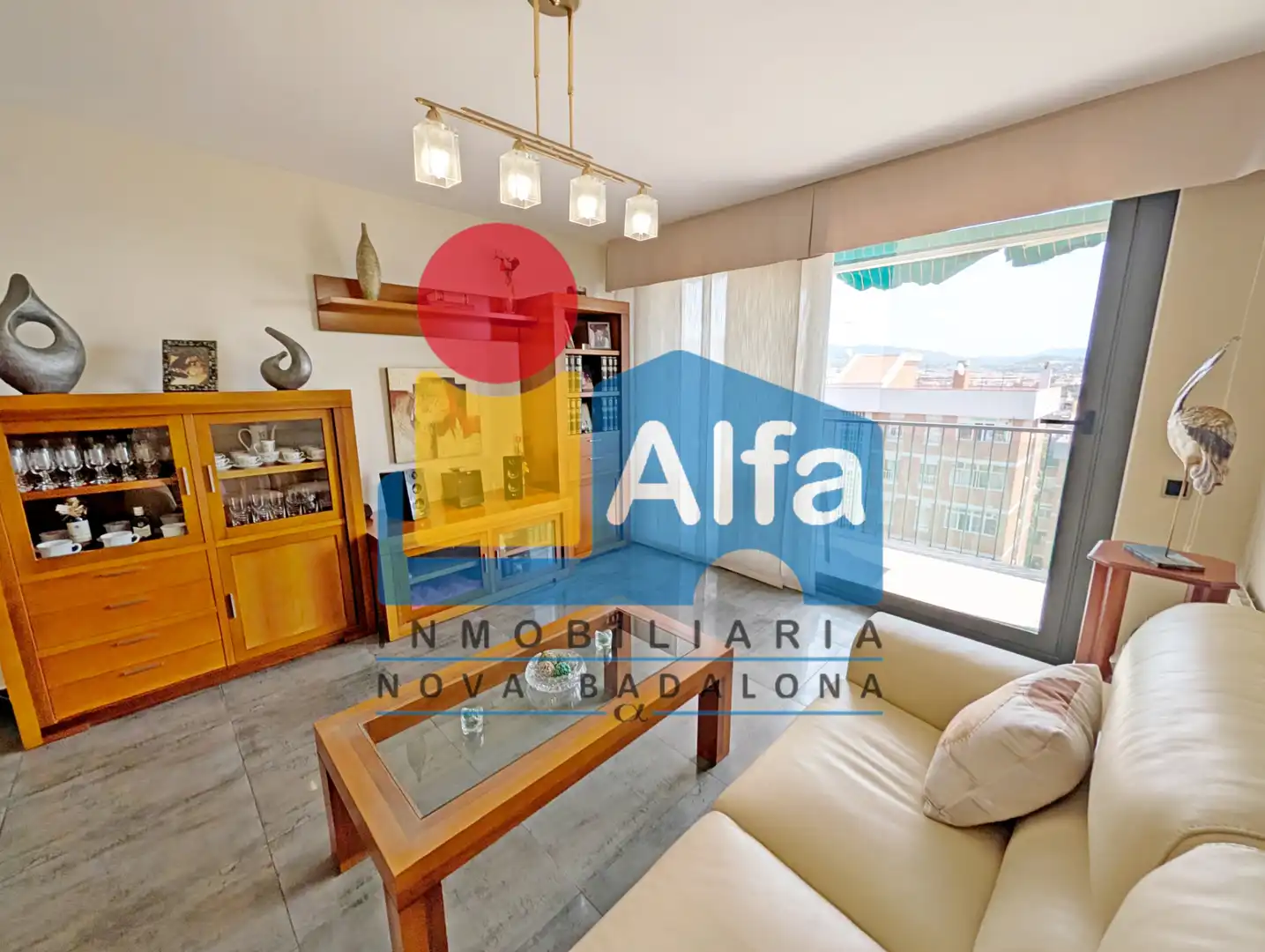 Sala de estar de Piso en venta en Badalona con Aire acondicionado, Calefacción y Jardín privado
