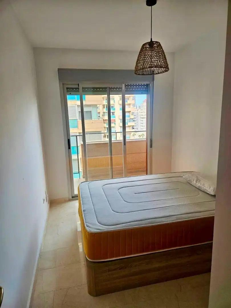 Bedroom of Flat for sale in Villajoyosa / La Vila Joiosa  with Air Conditioner, Private garden and Terrace
