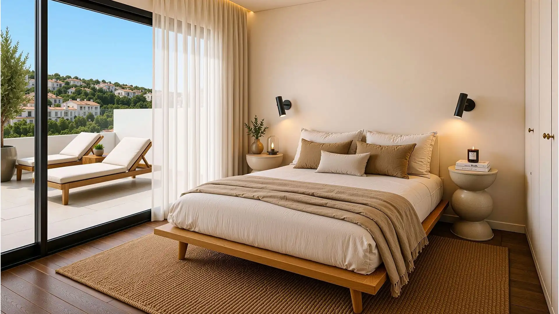 Dormitori de Casa o xalet en venda en Elche / Elx amb Jardí privat, Terrassa i Piscina