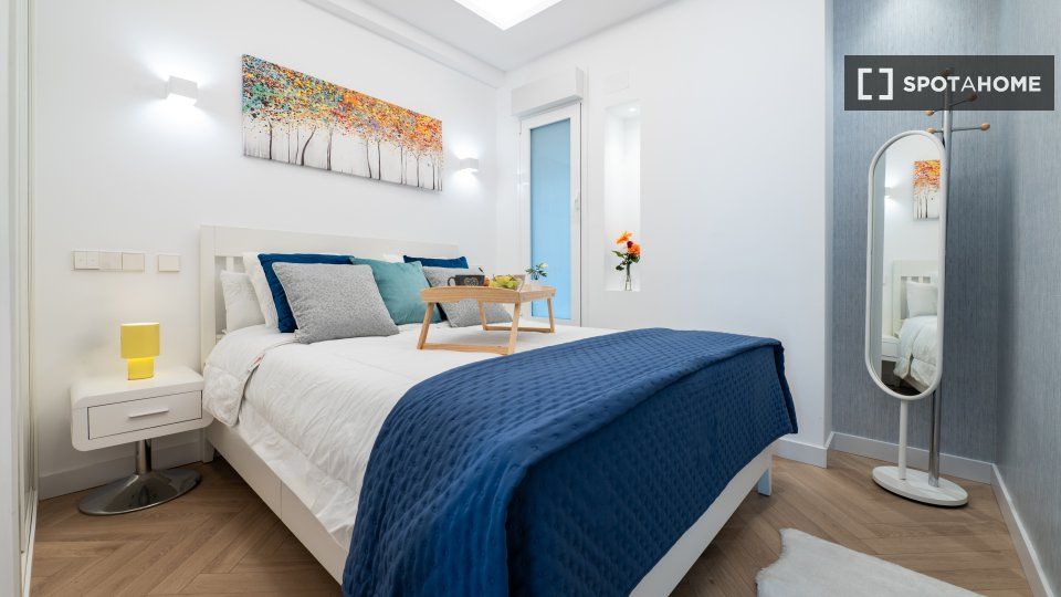 Bedroom of Flat to rent in  Madrid Capital  with Air Conditioner, Heating and Furnished