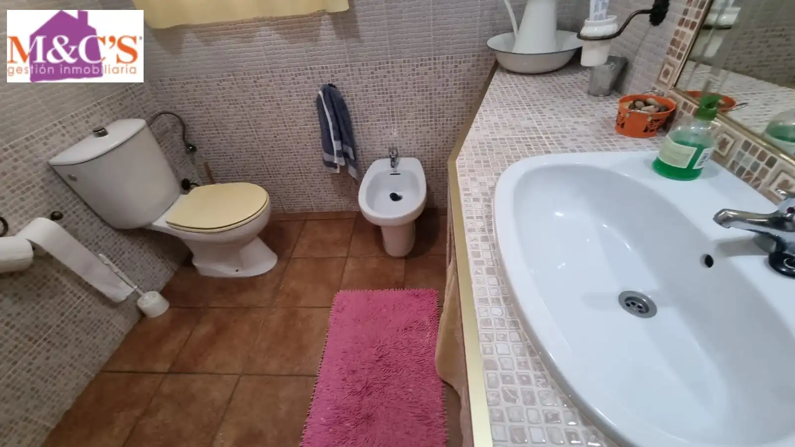 Bathroom of Houses for sale in Hinojosas de Calatrava  with Air Conditioner, Heating and Private garden