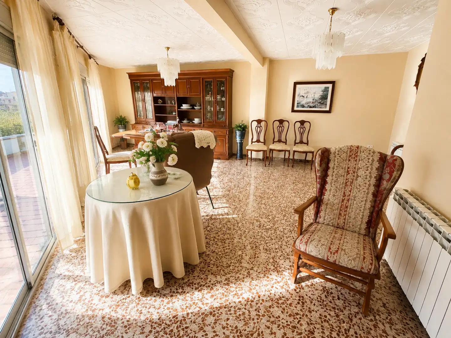 Dining room of Attic for sale in Terrassa  with Heating, Terrace and Oven