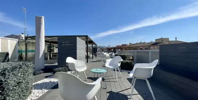 Terrasse von Büro zur Miete in Girona mit Klimaanlage, Heizung und Balkon