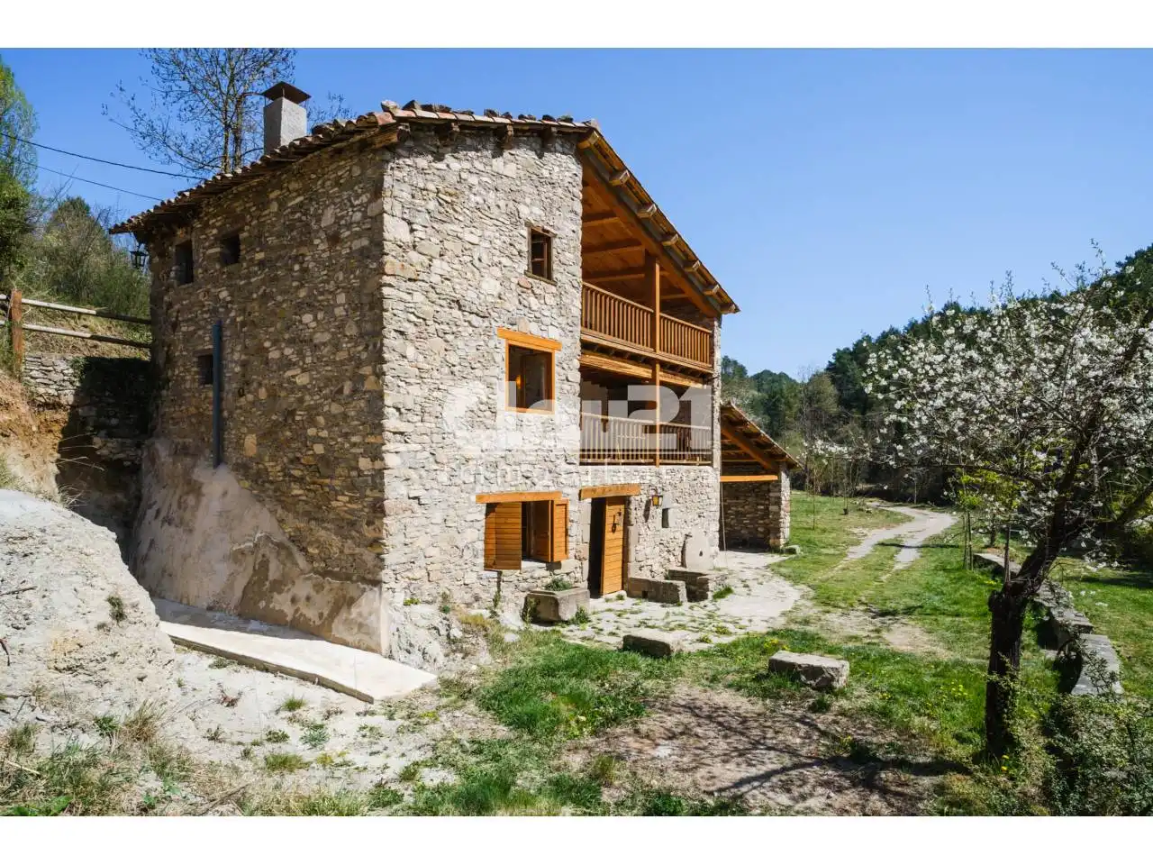 Vista exterior de Casa o xalet en venda en Borredà amb Jardí privat