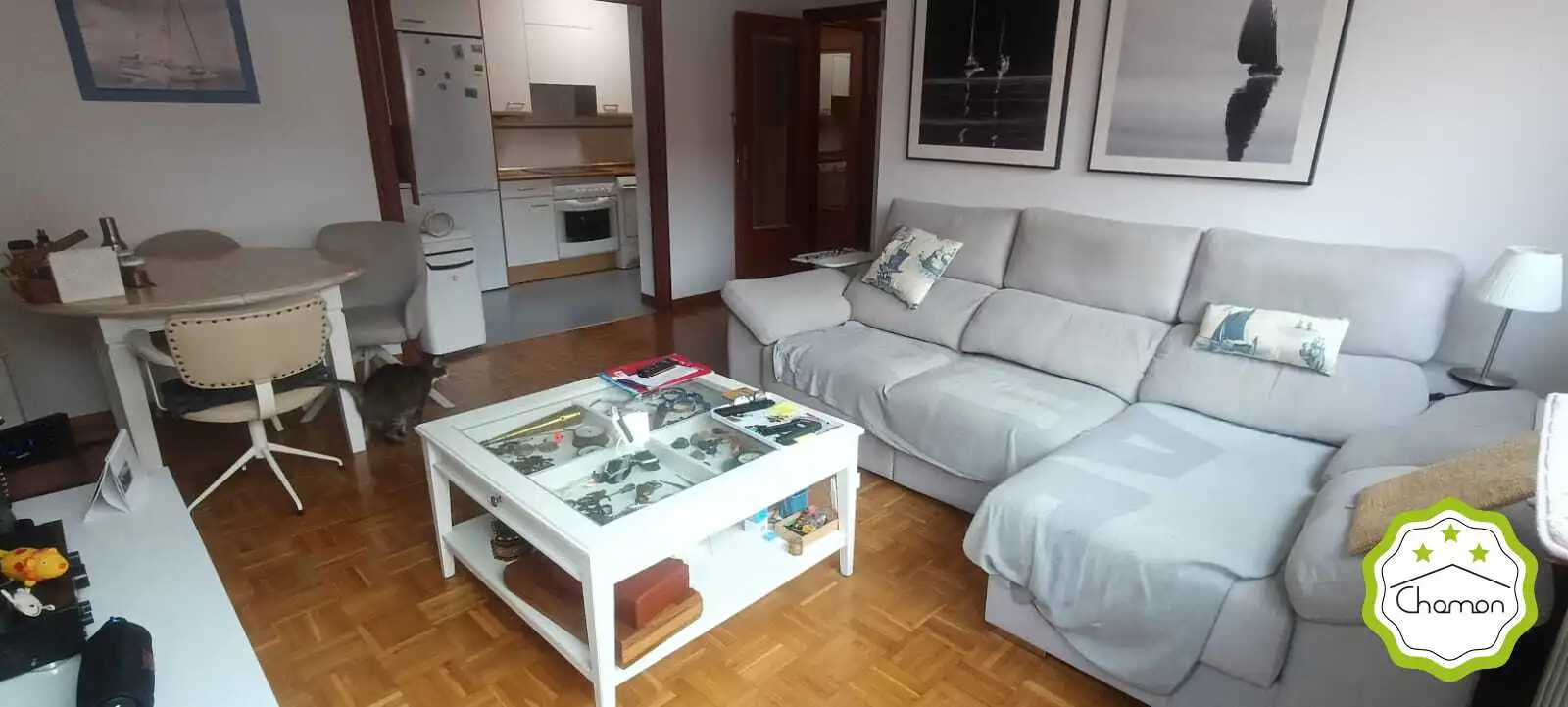 Sala d'estar de Pis de lloguer en Centro Urbano - Hirigunea
