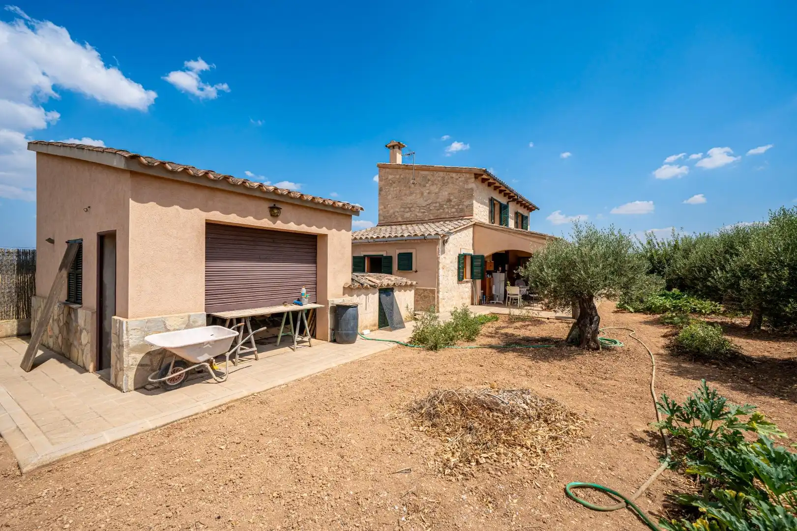 Vista exterior de Finca rústica en venda en Algaida amb Jardí privat, Terrassa i Alarma