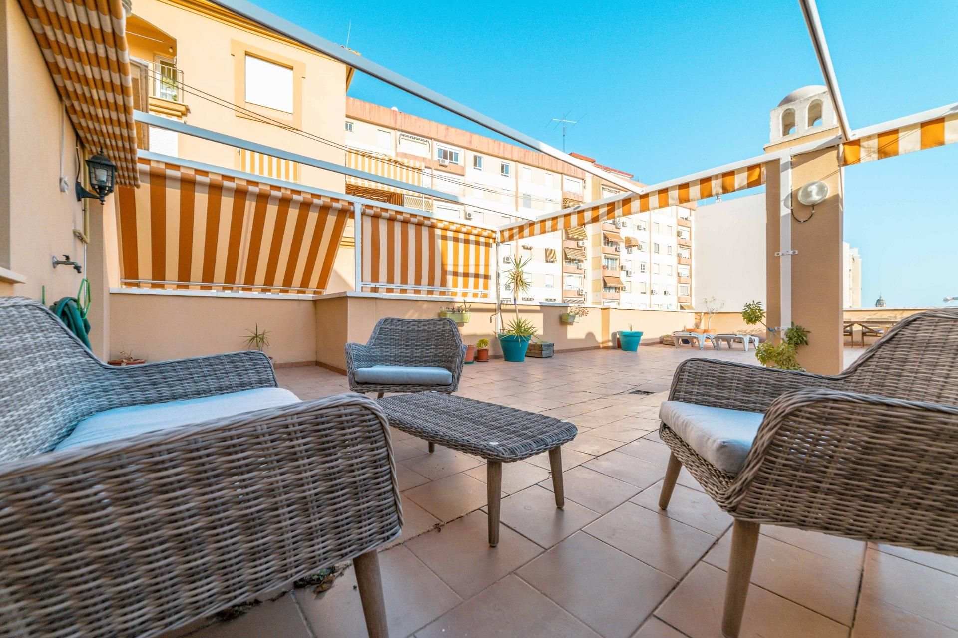 Terrace of Attic to rent in Málaga Capital  with Air Conditioner, Heating and Parquet flooring