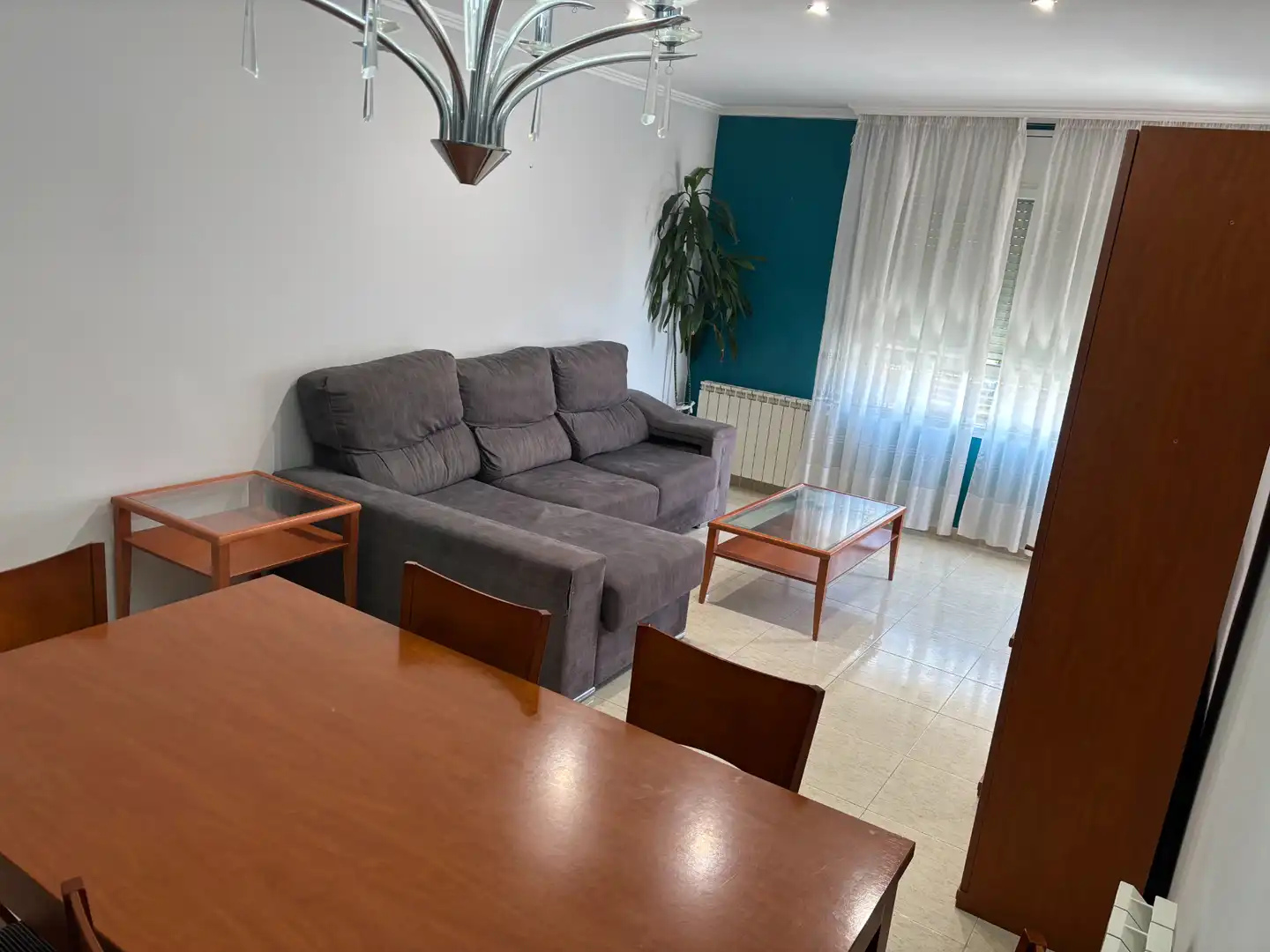 Living room of Flat for rent in Lleida  with Air Conditioner, Heating and Furnished