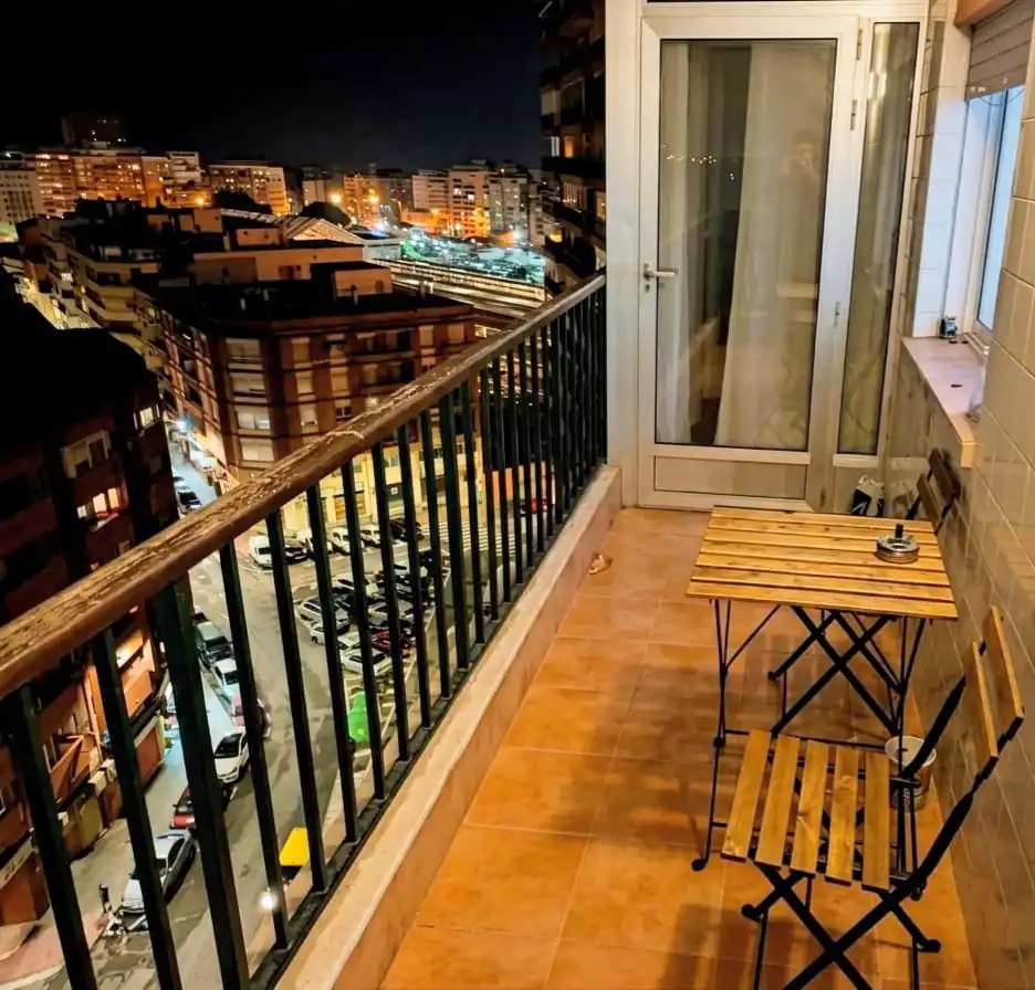 Balcony of Flat for sale in Alicante / Alacant  with Air Conditioner, Parquet flooring and Furnished