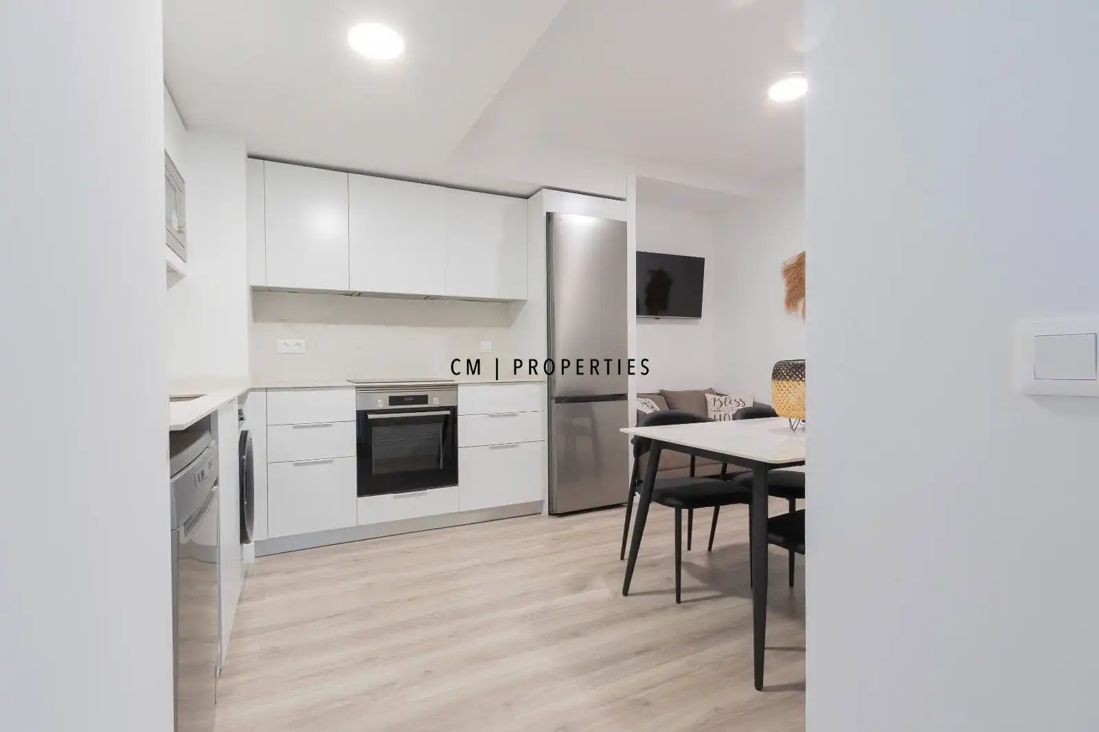 Kitchen of Flat for rent in Valencia  with Air Conditioner, Heating and Furnished