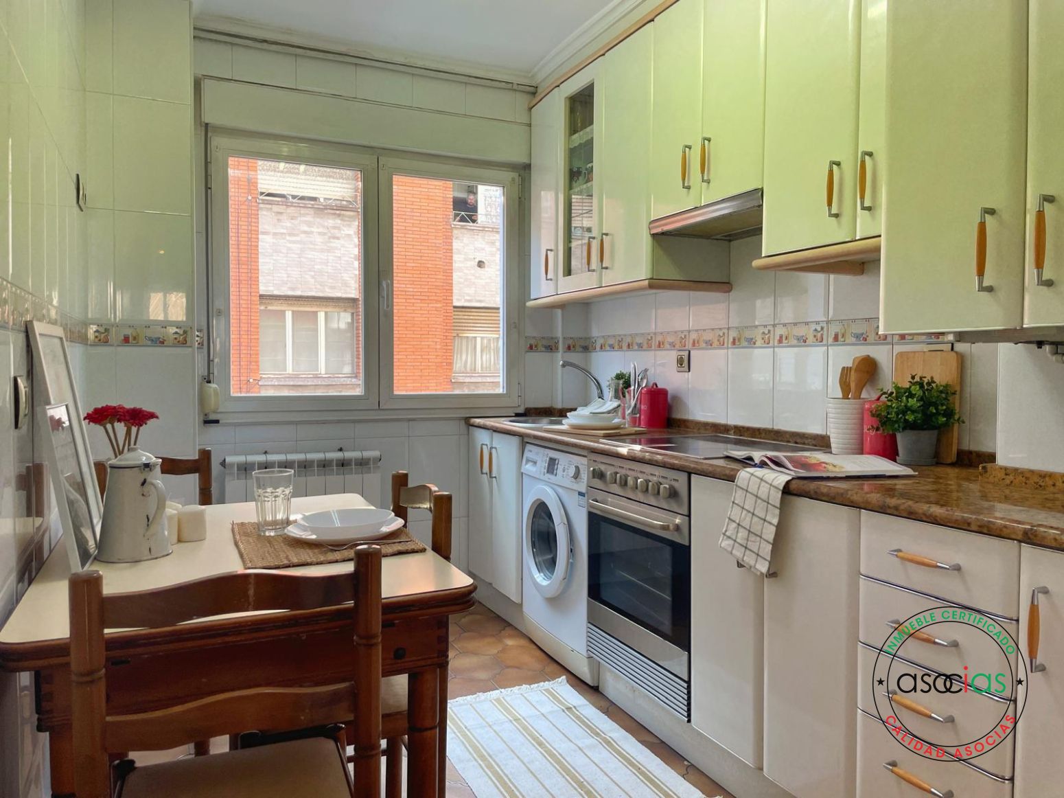 Kitchen of Flat for sale in Gijón   with Heating and Parquet flooring