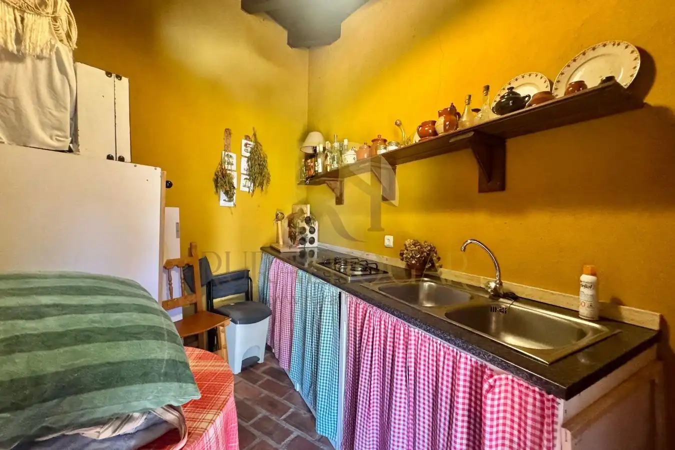 Cocina de Casa o chalet en venta en Santovenia de la Valdoncina con Calefacción, Jardín privado y Parquet
