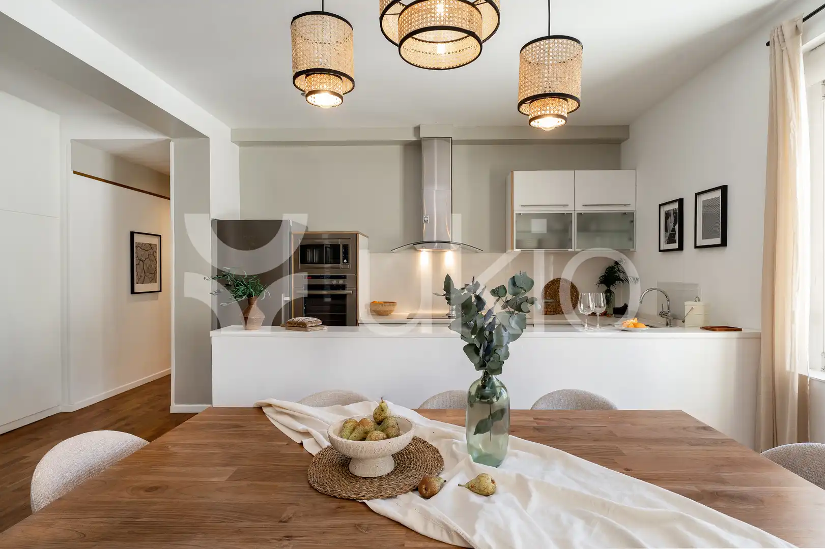 Kitchen of Apartments for rent in Madrid  with Air Conditioner, Heating and Furnished