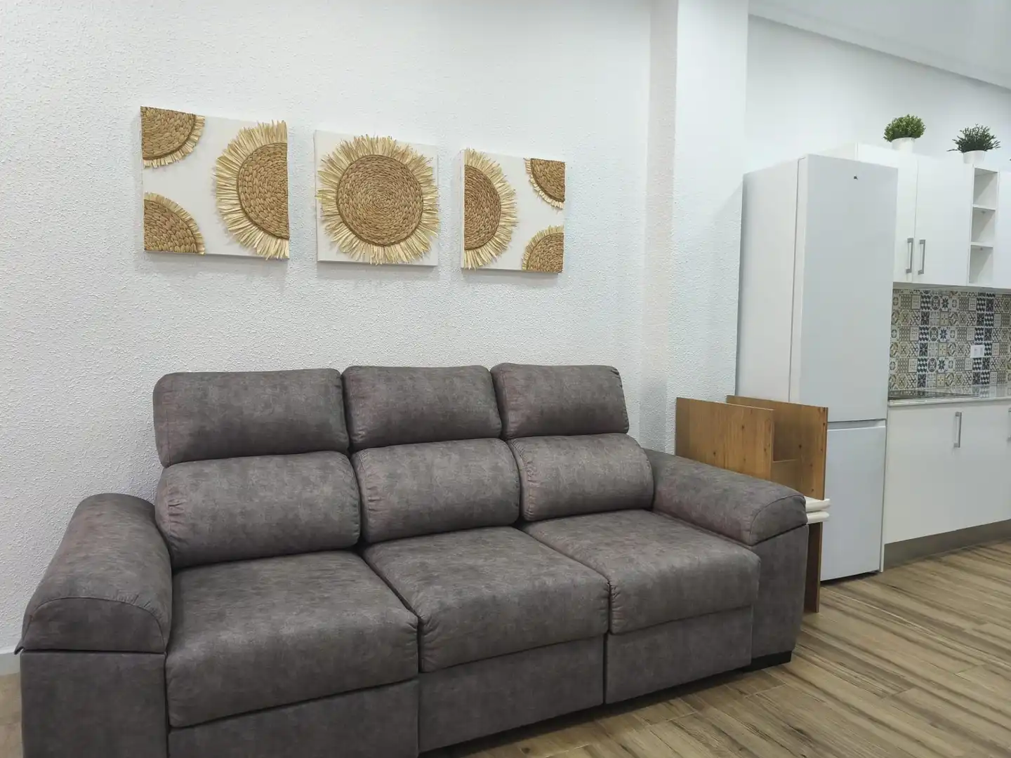 Living room of Ground floor for sale in Elche / Elx  with Air Conditioner, Parquet flooring and Furnished
