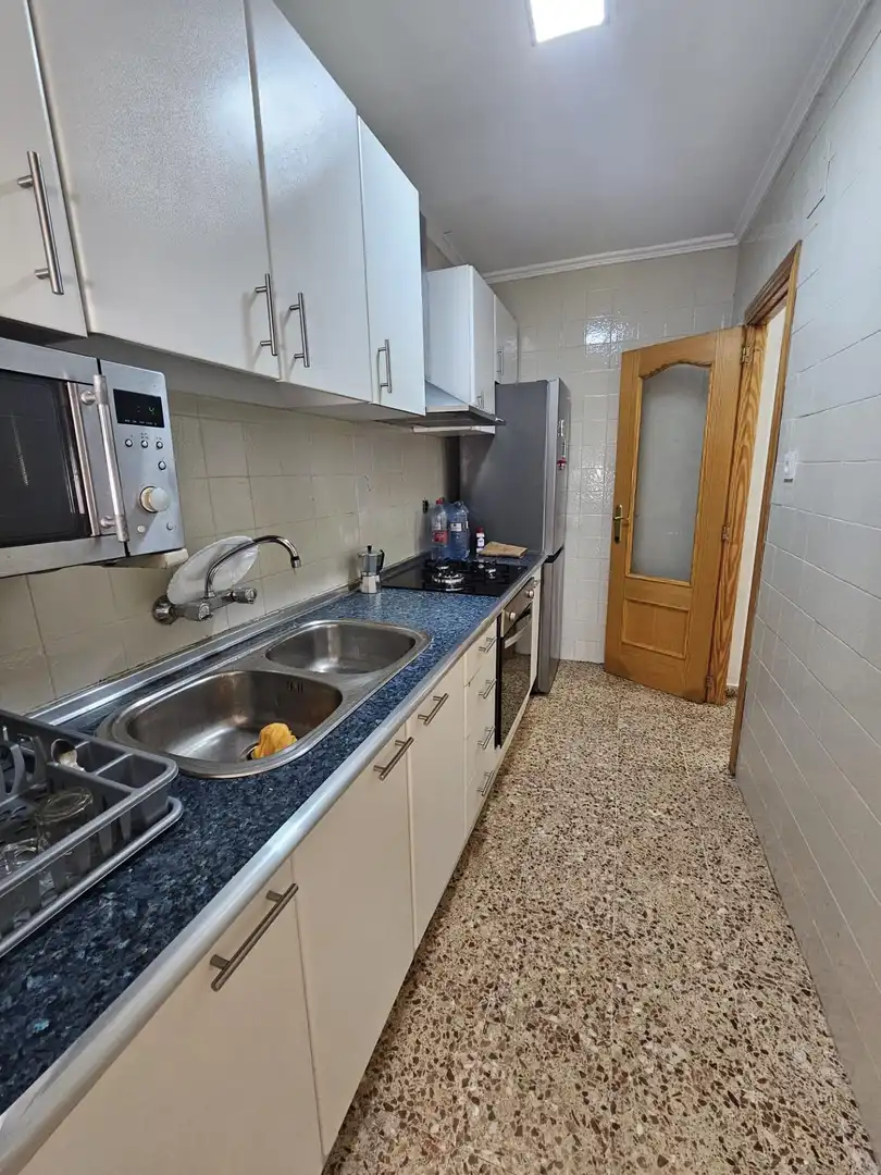 Cocina de Piso en venta en Tavernes de la Valldigna con Aire acondicionado, Terraza y Amueblado