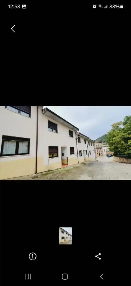 Vista exterior de Casa adosada en venta en Morentin con Jardín privado, Parquet y Amueblado