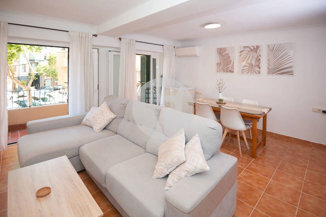 Sala d'estar de Pis en venda en  Palma de Mallorca amb Calefacció, Terrassa i Balcó