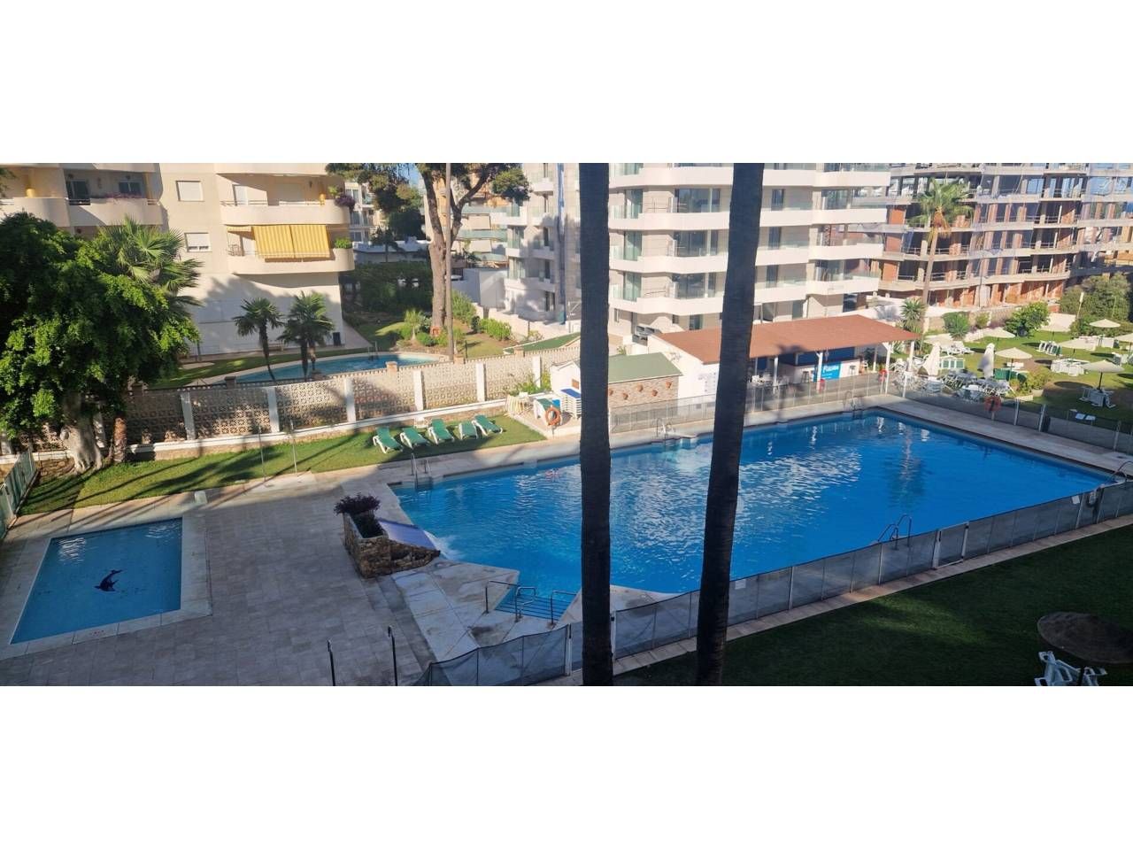 Swimming pool of Study to rent in Benalmádena  with Air Conditioner, Heating and Terrace