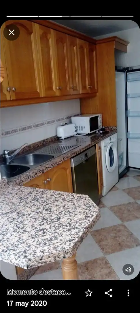 Cuina de Pis de lloguer en Granada amb Calefacció, Moblat i Balcó