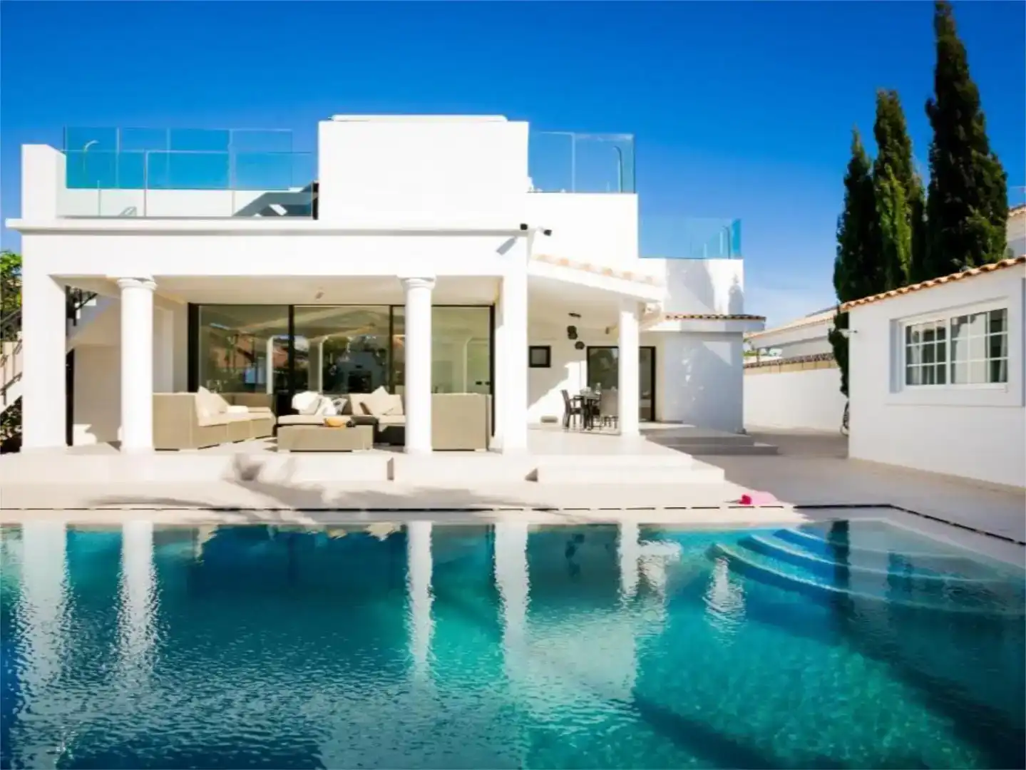 Piscina de Casa o chalet de alquiler en Arona con Aire acondicionado, Jardín privado y Trastero