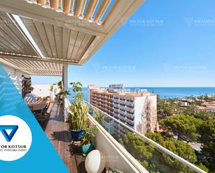 Exterior view of Attic for sale in Roquetas de Mar  with Air Conditioner and Terrace