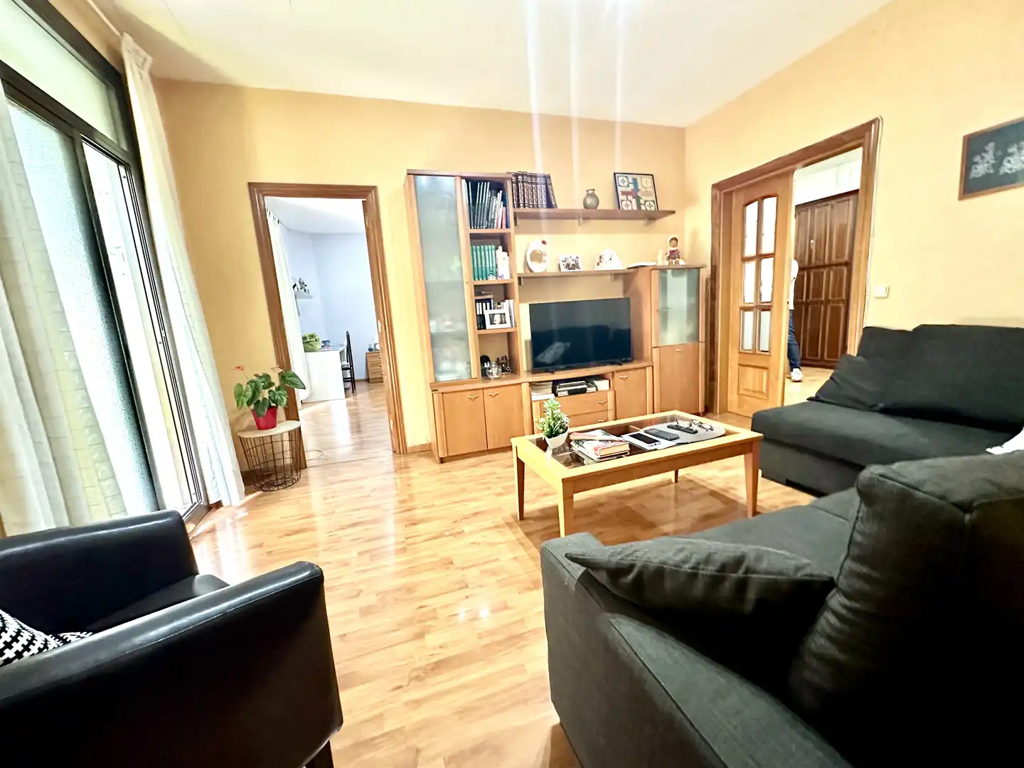 Sala d'estar de Pis en venda en Barcelona amb Calefacció, Moblat i Forn