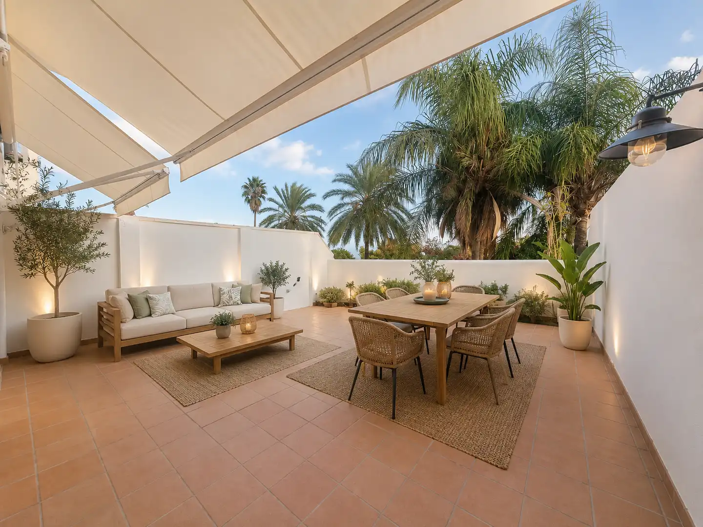 Terrasse von Erdgeschoss zum Verkauf in Benalmádena mit Terrasse, Möbliert und Gemeinschaftspool