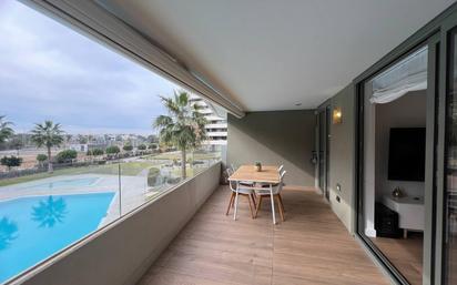 Terrace of Flat for sale in Alicante / Alacant  with Air Conditioner, Heating and Private garden