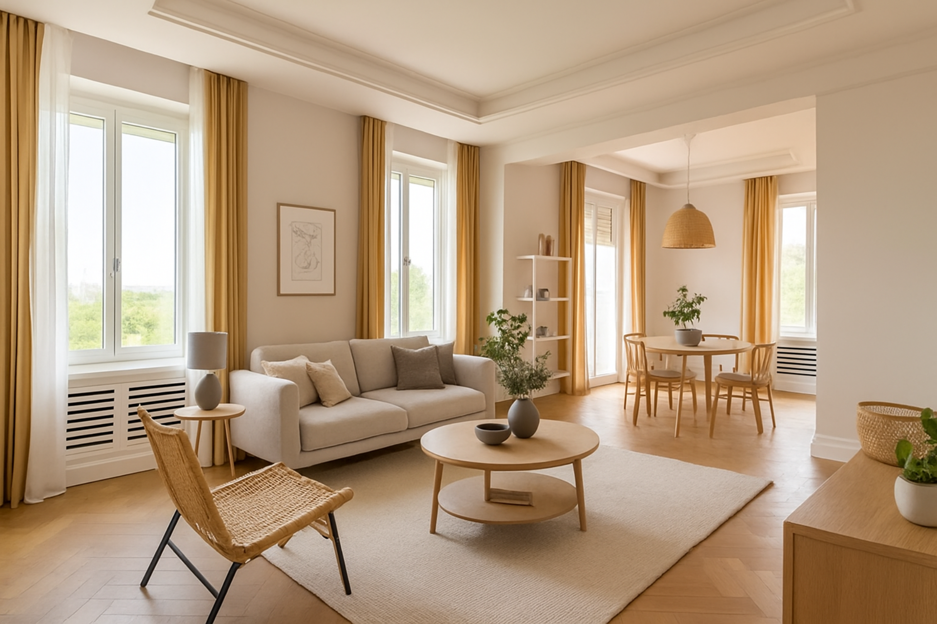 Living room of Flat to rent in  Madrid Capital  with Air Conditioner, Heating and Terrace