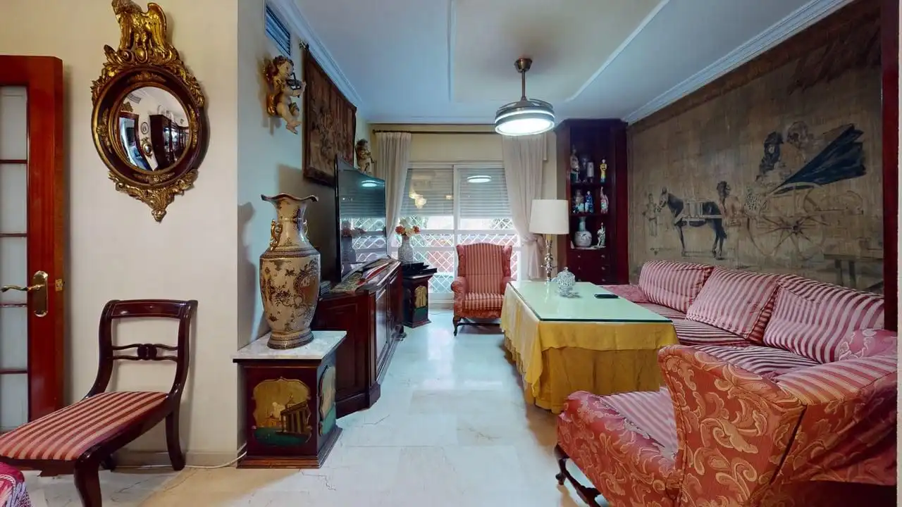 Living room of Flat for sale in Sevilla  with Air Conditioner, Heating and Terrace