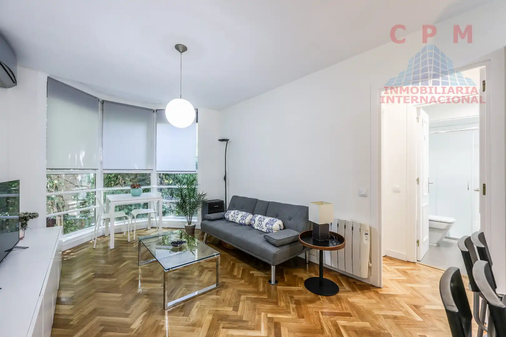Sala d'estar de Pis de lloguer en Madrid amb Aire condicionat, Calefacció i Parquet
