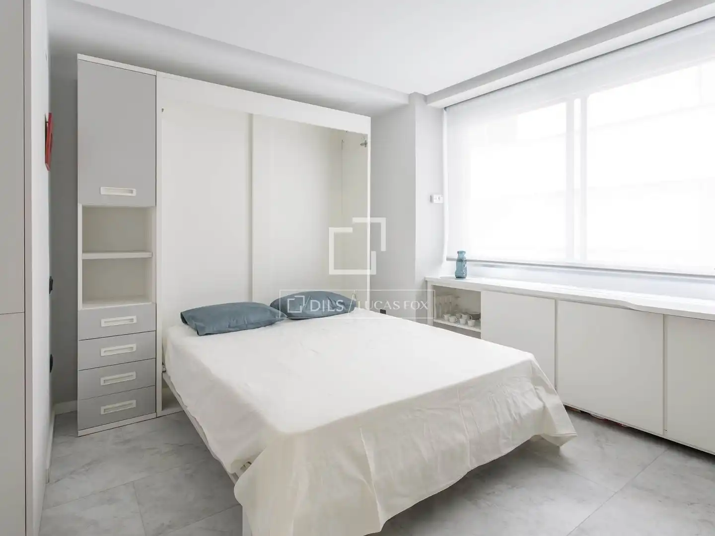 Dormitori de Loft de lloguer en Madrid amb Aire condicionat, Calefacció i Moblat