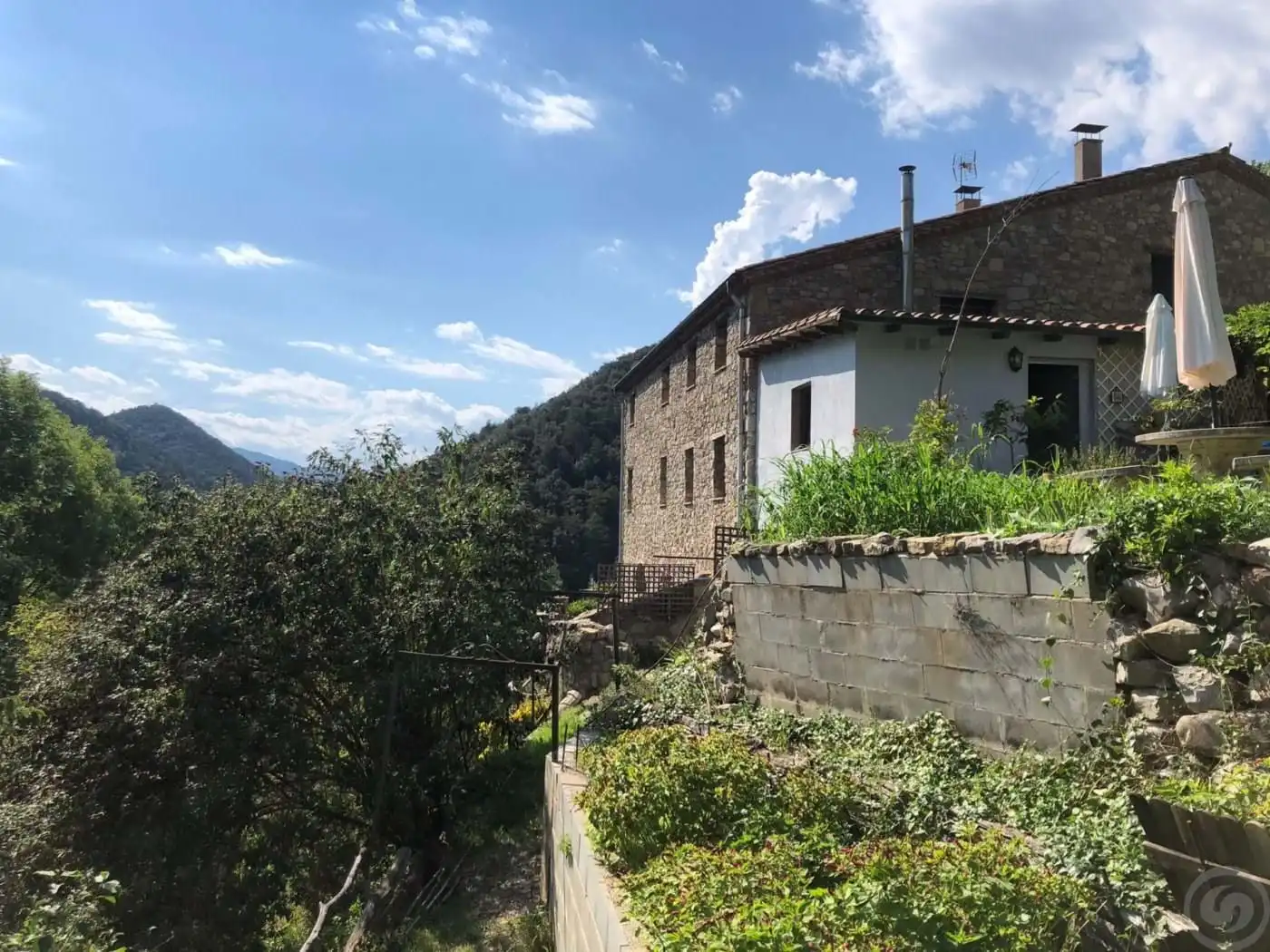 Exterior view of Houses for sale in La Vall de Bianya  with Heating, Terrace and Storage room