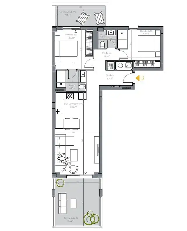 Appartement compact avec jardin à vendre à El Faro de Calaburra - Chaparral, imagen 22