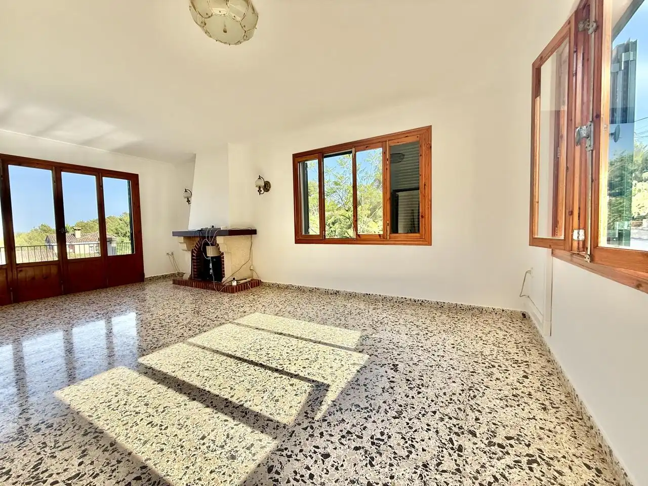 Sala de estar de Casa o chalet de alquiler en Esporles con Aire acondicionado, Jardín privado y Terraza