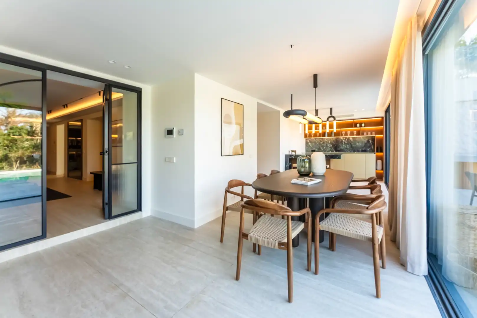 Comedor de Casa o chalet en venta en Marbella con Aire acondicionado, Jardín privado y Terraza