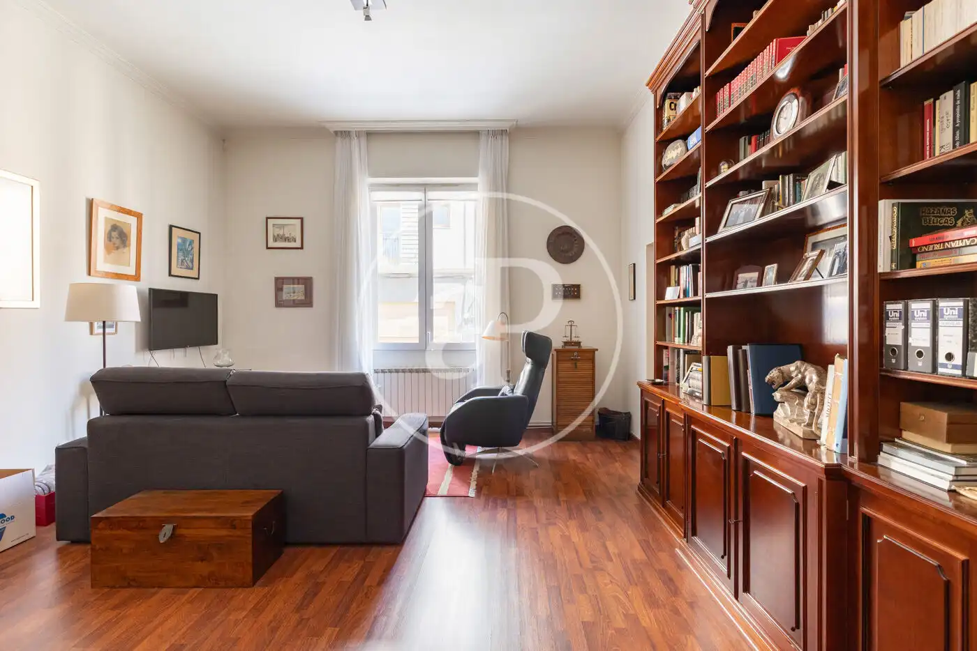 Sala de estar de Piso en venta en Barcelona con Calefacción y Terraza