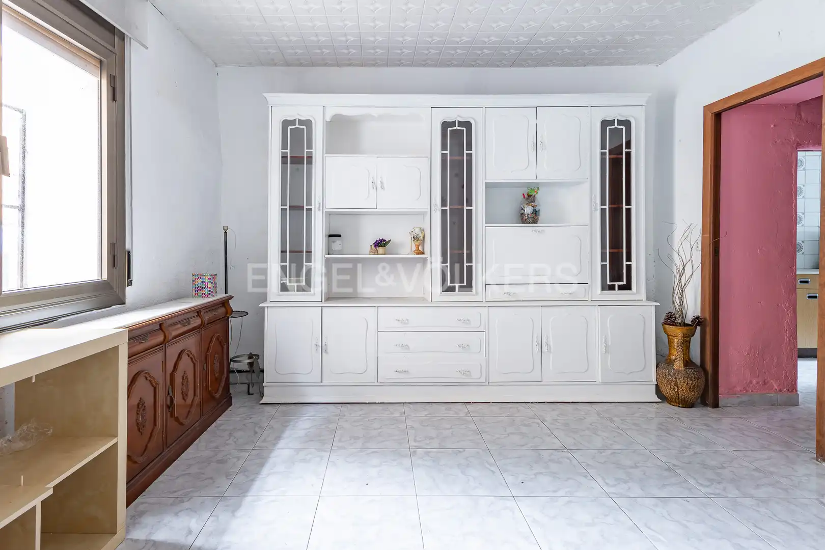 Sala d'estar de Casa adosada en venda en Santa Coloma de Gramenet amb Aire condicionat, Calefacció i Jardí privat