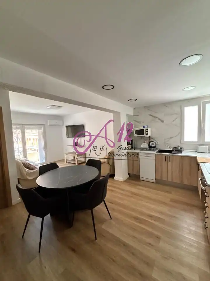 Kitchen of Flat for share in Burjassot  with Air Conditioner, Terrace and Furnished