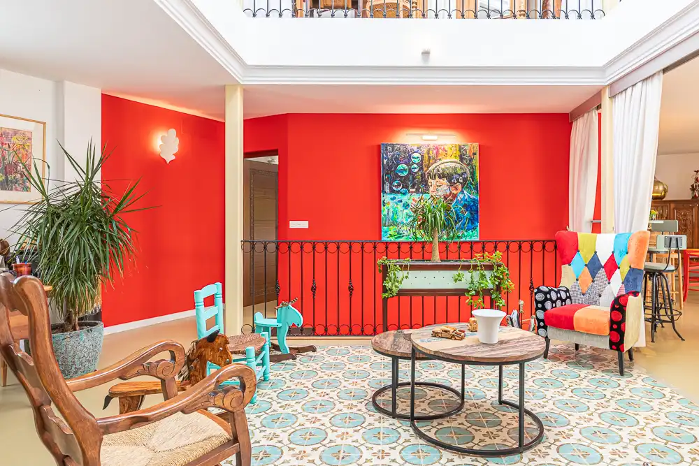 Living room of Country homes for sale in Alfarnatejo  with Air Conditioner, Heating and Private garden
