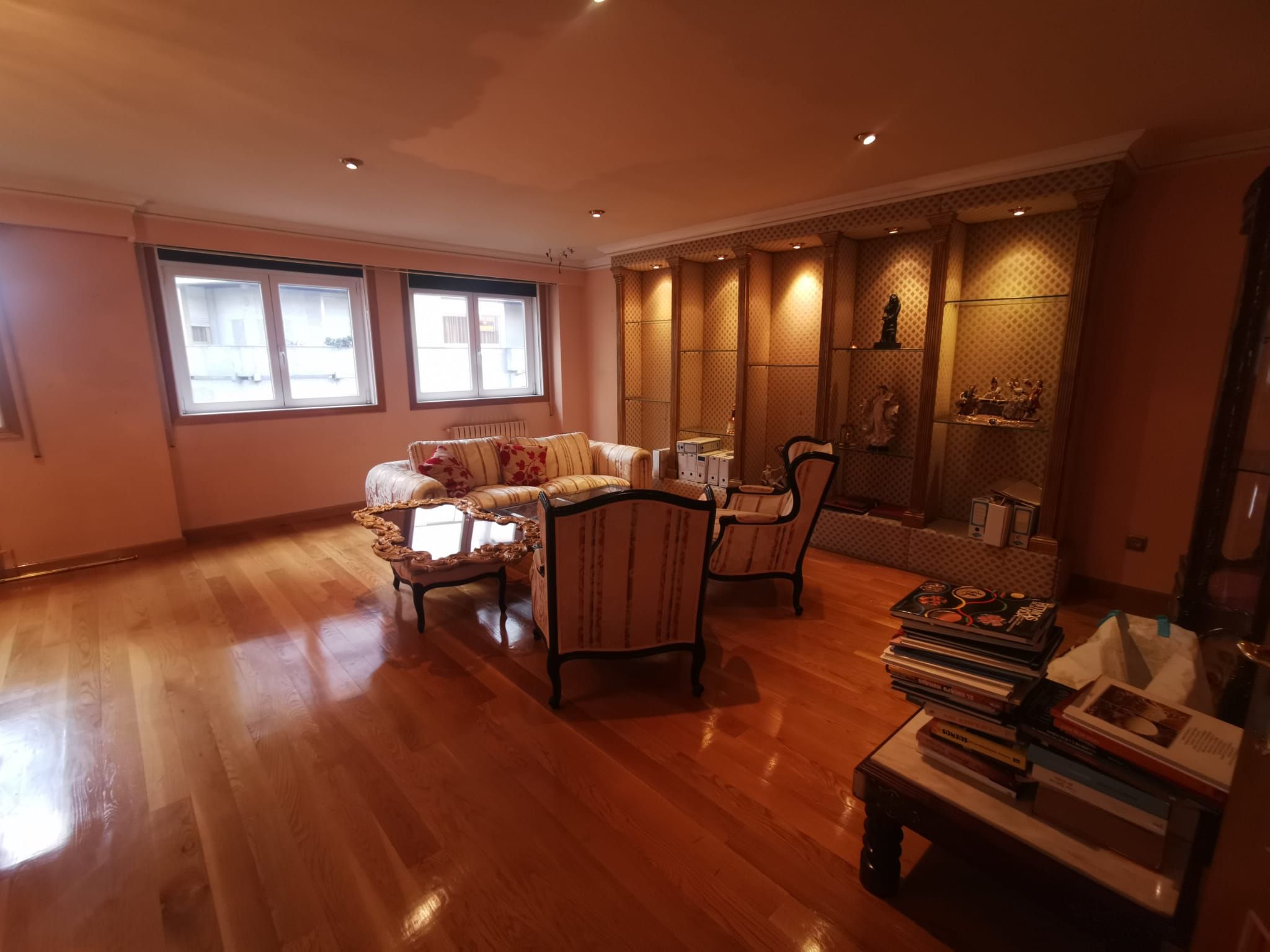 Living room of Duplex for sale in Ourense Capital   with Heating, Parquet flooring and Oven