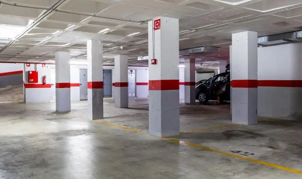 Parking of Apartments for rent in San Pedro del Pinatar  with Air Conditioner, Swimming Pool and Furnished