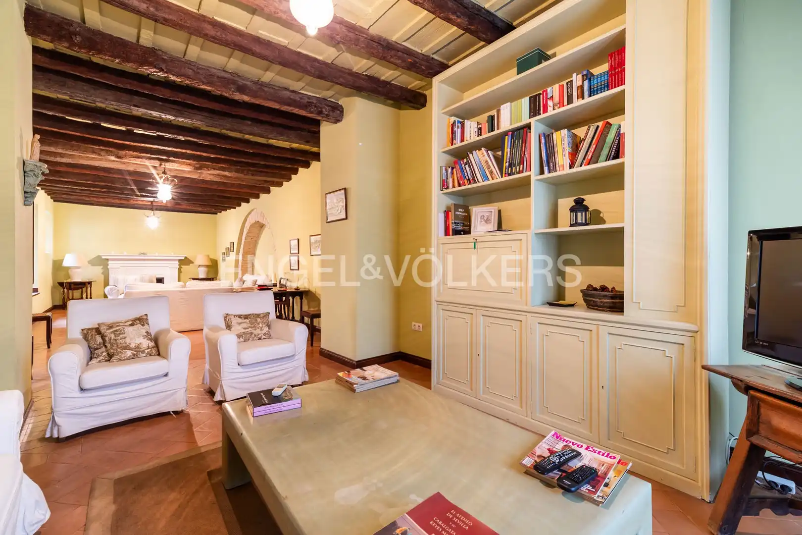 Sala de estar de Casa o chalet de alquiler en Sanlúcar de Barrameda con Aire acondicionado, Calefacción y Terraza