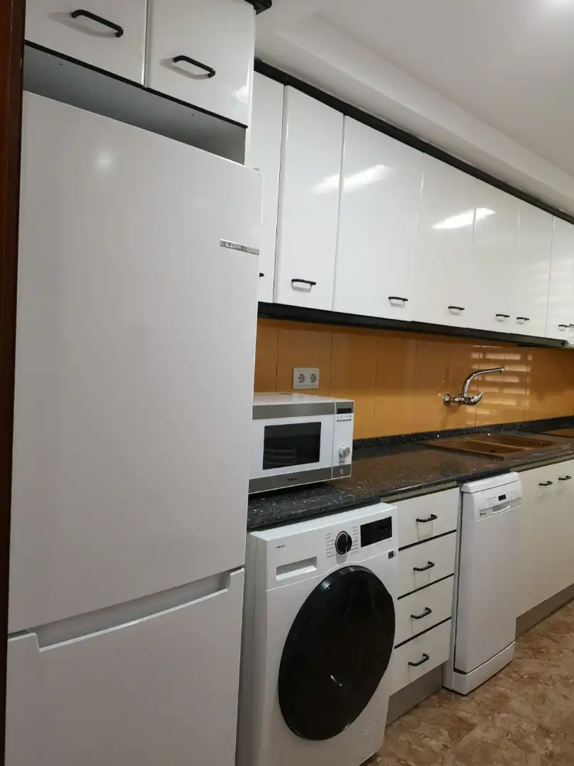 Kitchen of Flat for rent in Valencia  with Air Conditioner, Furnished and Washing machine