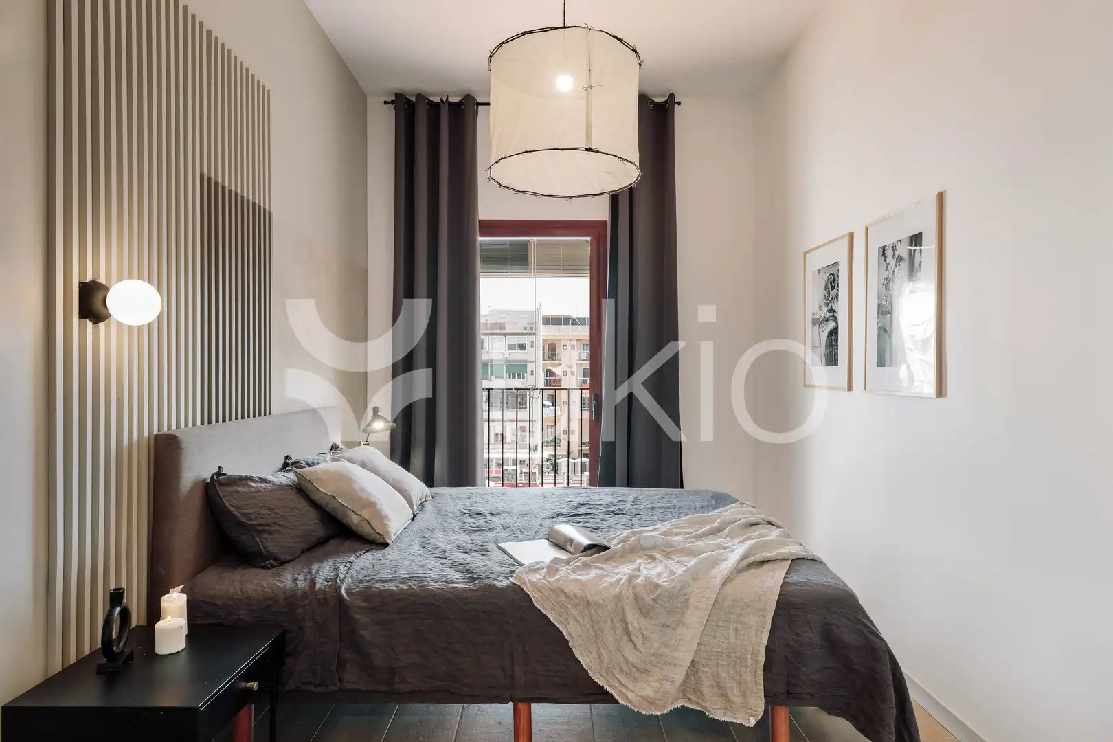 Habitación de Apartamento de alquiler en Barcelona con Aire acondicionado, Calefacción y Amueblado