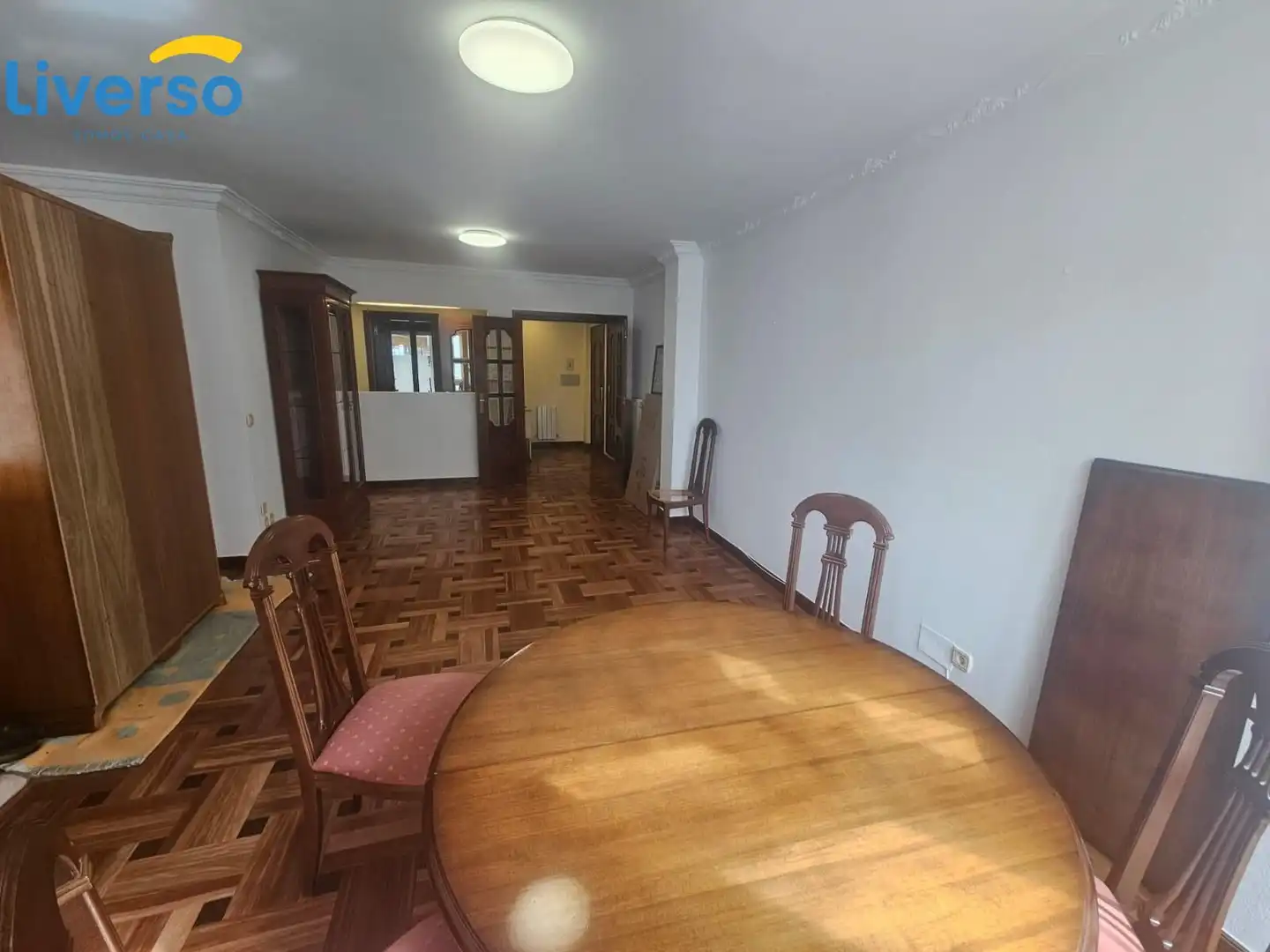 Dining room of Flat for rent in Burgos  with Parquet flooring and Terrace